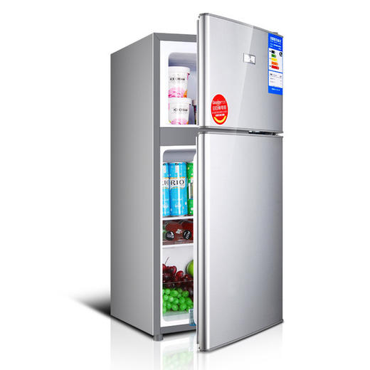 【志高冰箱】。 Chigo/志高 BCD-106L升双门小冰箱迷你小型冰箱家用冷藏冷冻 商品图0