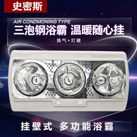 史密斯 挂壁式钢三泡浴霸