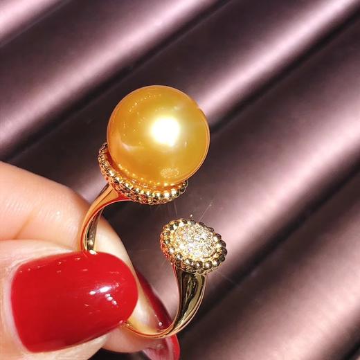 定制南洋金珠戒指