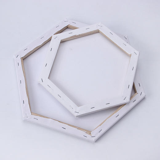 六边形异形油画框 水彩丙烯内框15*20*30