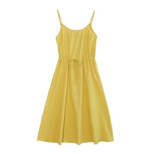 韩都衣舍2021夏装新款女装chic小清新学生收腰吊带连衣裙IG8286僥 商品图3