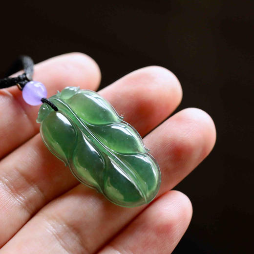 冰种湖水绿翡翠叶子 商品图5