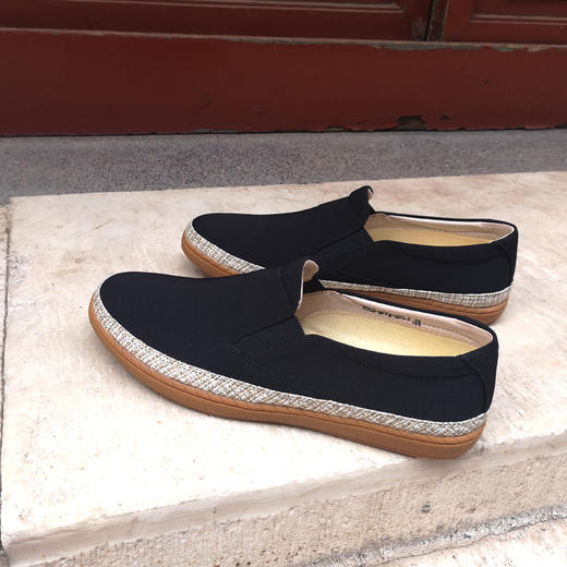 内联升男鞋单鞋春秋季男式懒汉休闲布鞋4001C 商品图5