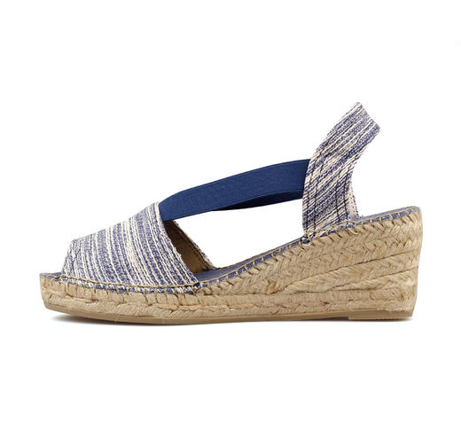 #断码特价39码#西班牙原产手工制作时尚轻便女款草编鞋 1442SD-蓝色 商品图2