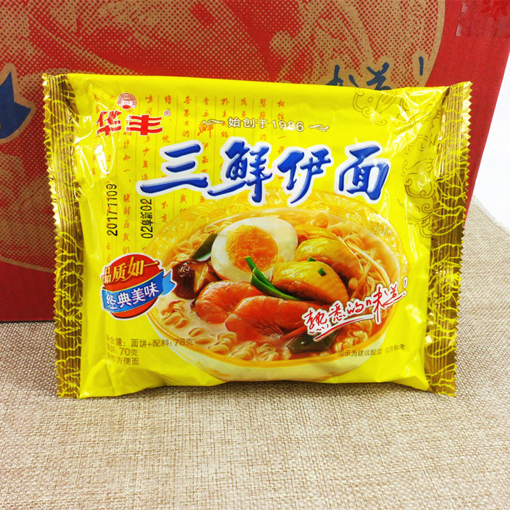华丰三鲜伊面78g袋