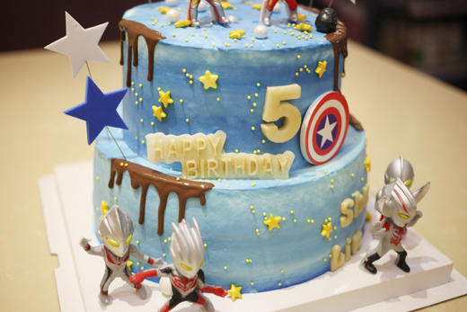 男孩款 蓝色系奥特曼 双层 商品图2