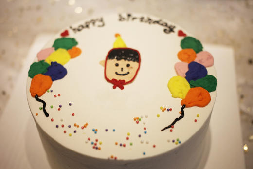 男孩款 派对男孩 奶油霜手绘 简约 商品图2