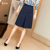天然棉感半身裙 知性优雅藏蓝色修身显瘦弹力包臀裙半身裙女1838 商品缩略图1