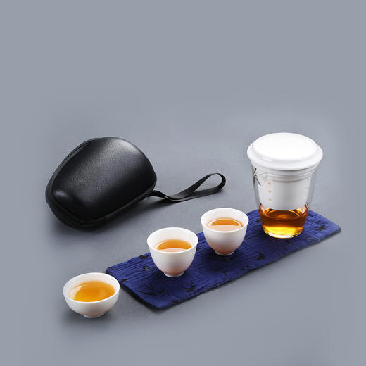 随手泡便携旅行茶具套装 旅行茶具快客杯一壶三杯 商品图0
