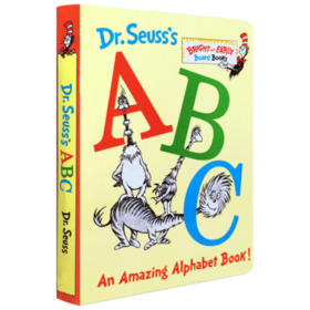 英文原版绘本 Dr. Seuss’s ABC 儿童英文学习纸板书 苏斯博士的ABC An Amazing Alphabet Book 廖彩杏书单 0-3岁进口早教图书