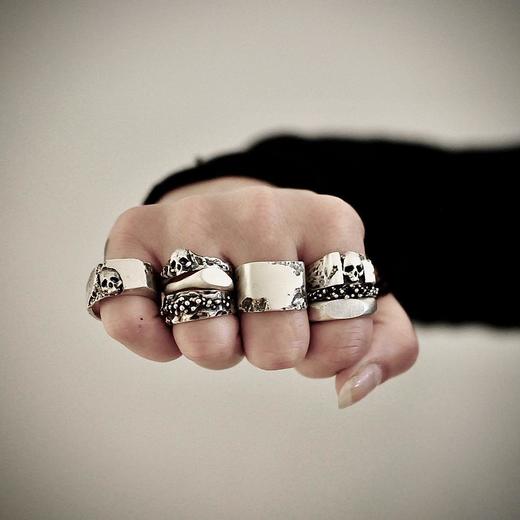 北京仓｜Blackrock Jewel-Skull signet-戒指［丹麦设计师］ 商品图1