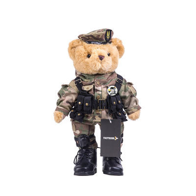 钛酷tacticool军装熊-sasr军迷玩偶毛绒公仔可爱儿童玩具