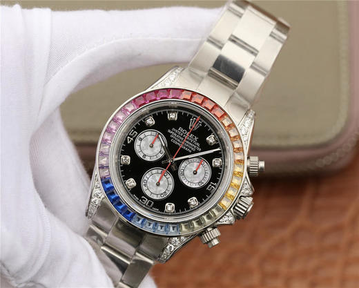 N劳力士迪通拿-116598RBOW系列，延续始于1963的经典力作！当手表碰上彩虹，华贵与美丽的碰撞，玩转彩虹，玩转小清新❕❕❕❕ 商品图2