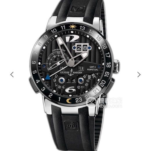 TWA雅典航海世家 El Toro/Black Toro万年历腕表 复刻天文台认证机芯:UN-32自动上链机芯，专利双窗口大日历，表壳材质:316L钢/陶瓷圈口/陶瓷按钮/陶瓷表冠 商品图0