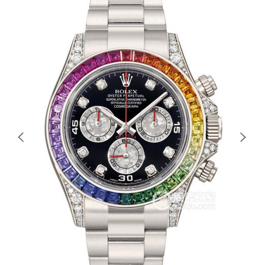 N劳力士迪通拿-116598RBOW系列，延续始于1963的经典力作！当手表碰上彩虹，华贵与美丽的碰撞，玩转彩虹，玩转小清新❕❕❕❕ 商品图0
