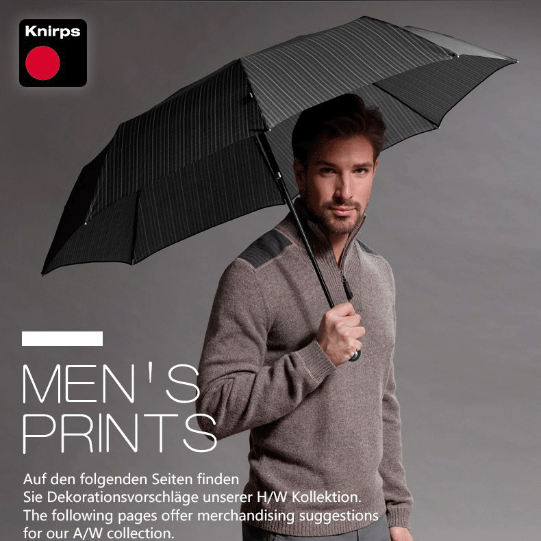 德国 Knirps 手动三折折叠伞女涂层遮阳伞黑胶伞晴雨两用伞