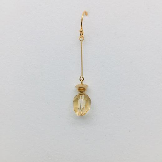 订购7周到｜Acute Accent-Perfume Bottle-天然黄水晶 耳环［日本设计师］ 商品图1