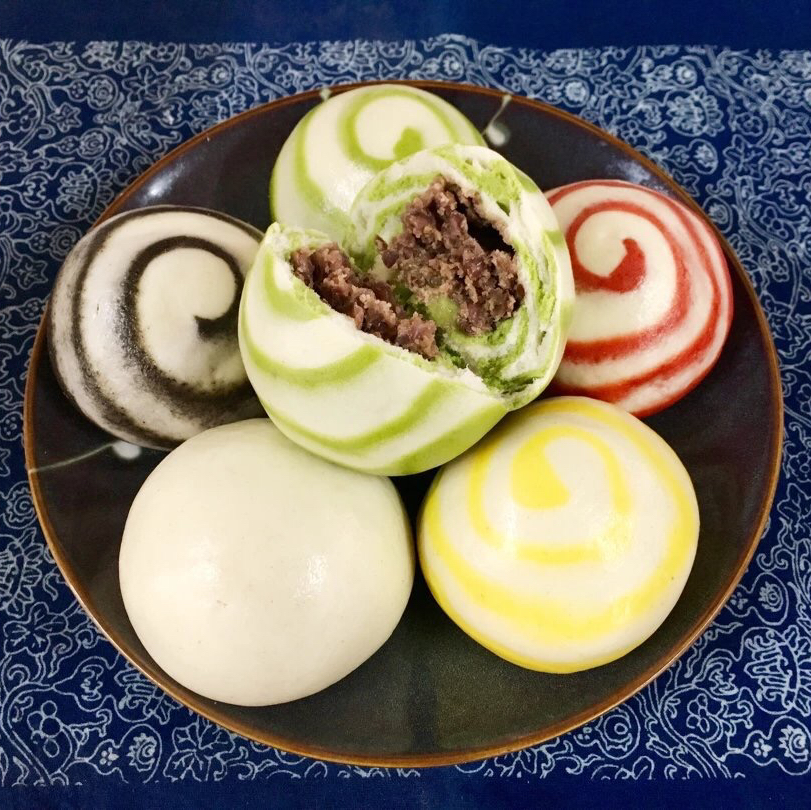 【仅限北京，下单后48小时左右发货】喜乎 素什锦素包/红糖开花馒头/桂花豆沙包/五行豆包12个装（6个/份）