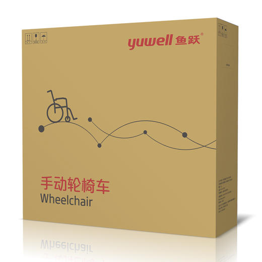 鱼跃手动轮椅H062 铝合金老人轮椅 折叠轻便便携 商品图2