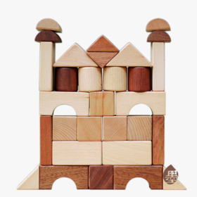 【1岁+】墨小小 纯手工打磨 幼儿大积木（30粒）