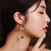 MSZR-01原创手工气质耳环绿玛瑙复古耳饰 TZW 商品缩略图2