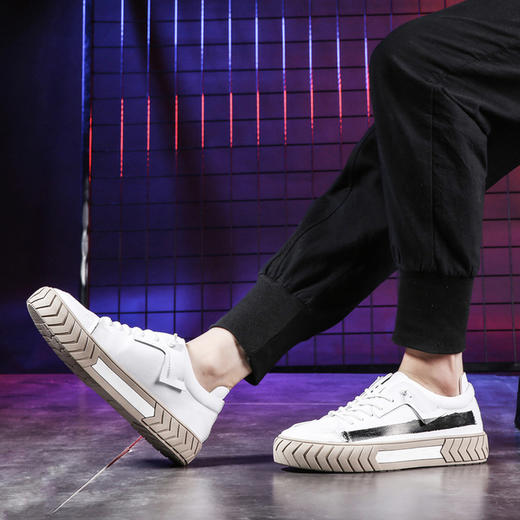 【服饰鞋包】*大码男板鞋韩版平跟鞋男潮流厚底男鞋子潮鞋男夏季透气小白鞋 商品图3