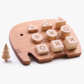 【1岁半+】墨小小 纯手工打磨 大象岛积木