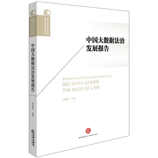中国大数据法治发展报告 李爱君主编 商品图0