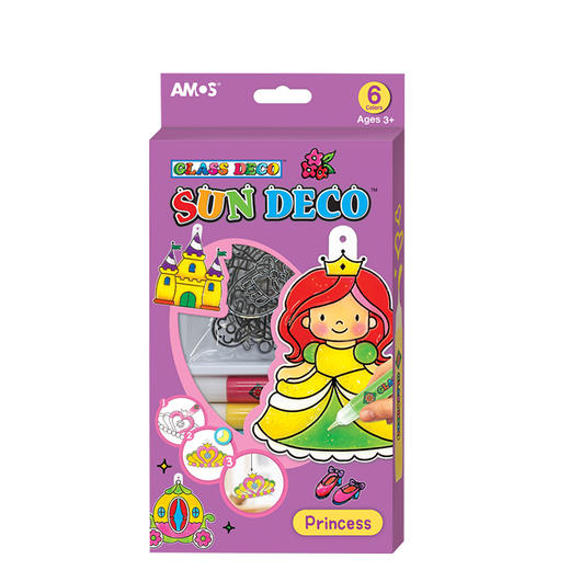 韩国进口 AMOS 儿童免烤玻璃胶画颜料 DIY 胶画套装 商品图0