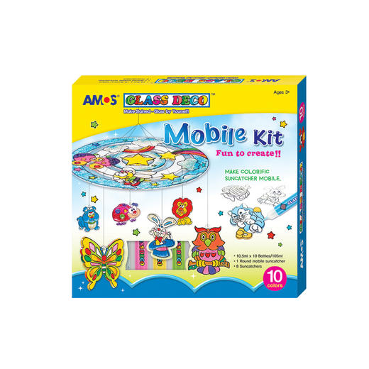 特价来袭 韩国进口 AMOS 儿童免烤玻璃胶画颜料 DIY  79元任选2款   六一礼物必选 商品图13