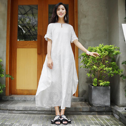 微澜提花廓形连衣裙 | 现货加急发 商品图1