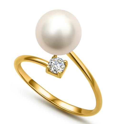 Pearl moments LITTLE QUEEN经典开口珍珠戒指 商品图0