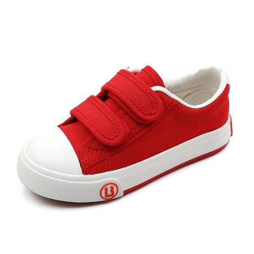 【童鞋】。男女童鞋儿童帆布鞋宝宝球鞋白色布鞋休闲运动鞋魔术贴 商品图2