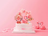 浪漫花环·粉色公主可爱系蛋糕 商品缩略图0
