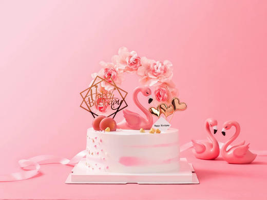 浪漫花环·粉色公主可爱系蛋糕 商品图0