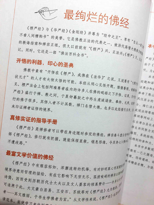 图说楞严经 是经中之王 是生命的经典 被公认为是一部佛法百科全书 是佛教正法的代表 商品图1