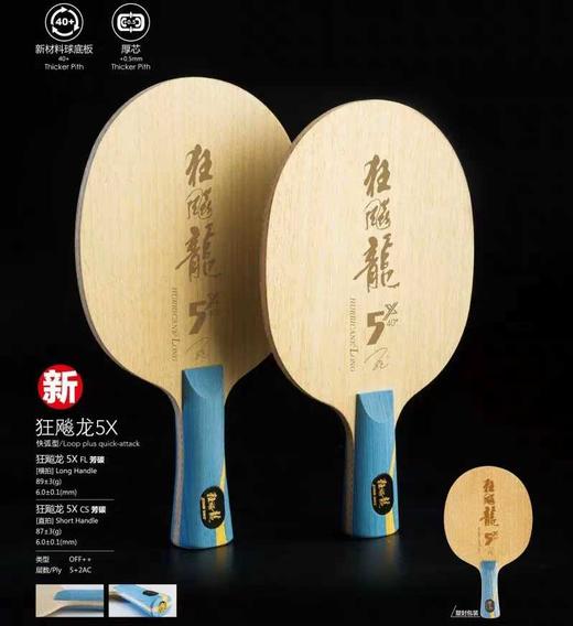 DHS红双喜 狂飚龙5x /龙5马龙奥运用 5+2芳碳结构 护芯碳技术 商品图2