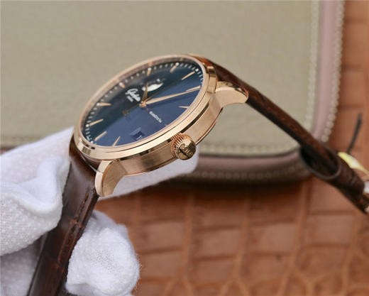 ETC格拉苏蒂原创议员大日历月相腕表。正品开模，男士腕表，自动机械机芯，皮表带，透底 商品图5