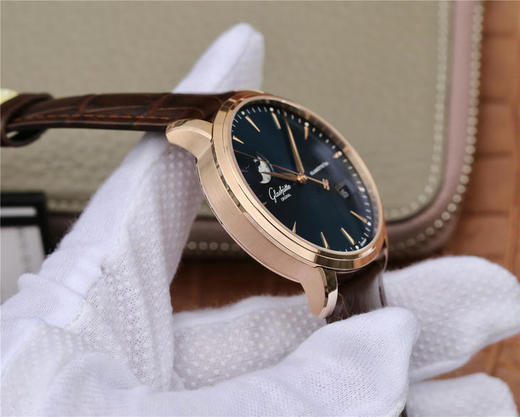 ETC格拉苏蒂原创议员大日历月相腕表。正品开模，男士腕表，自动机械机芯，皮表带，透底 商品图6