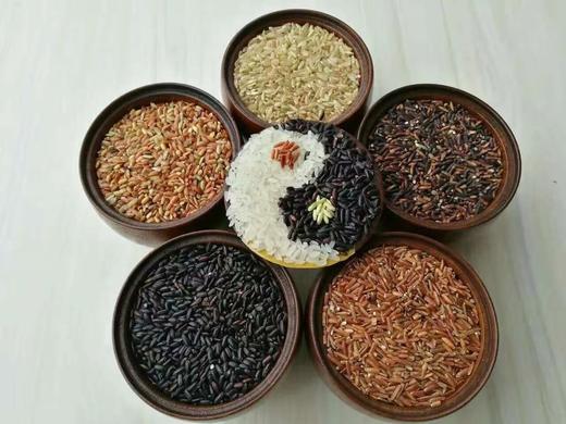 【2斤试吃装】有机五色糙米 （黑、红、紫、黄、白） 宝宝熬粥米 料理机打米粉、米奶 商品图0