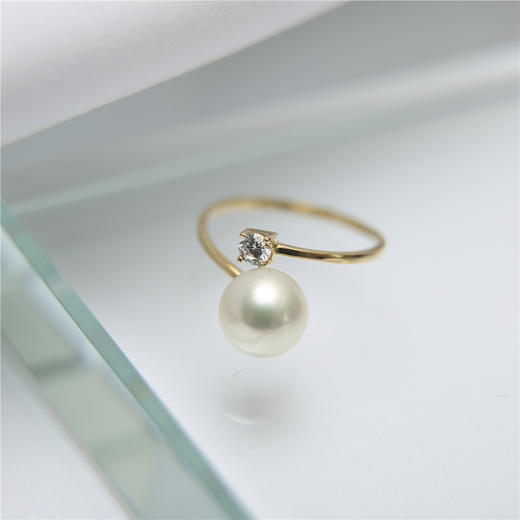 Pearl moments LITTLE QUEEN经典开口珍珠戒指 商品图1