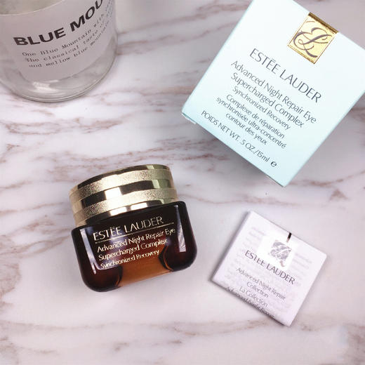 现货▲美国 雅诗兰黛抗蓝光精华眼霜  特润修护 淡化细纹黑色素新款小棕瓶 15ml 五代 商品图4