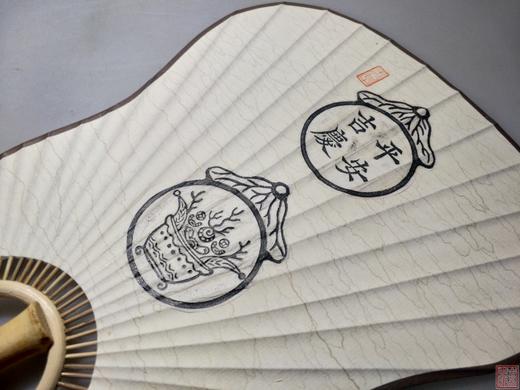 古泉书馆文创——水墨精拓，精美芭蕉扇 商品图8