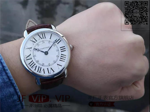 TW卡地亚CartierRONDE LOUIS CARTIER系列机械男表：chao薄，直径40厚度8MM，原装卡地亚9916MC型工作坊精制自动上链机械机芯 商品图7