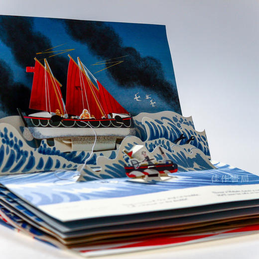 A Sea Voyage: A Pop-Up Story About All Sorts of Boats/海上航行：关于各种船只的故事/原版童书插画绘本/立体书 商品图3