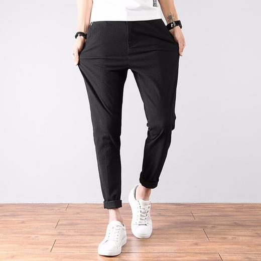 【服饰鞋包】.春季韩版潮流休闲裤男修身直筒裤百搭男士裤子男薄款夏季男裤长裤 商品图2