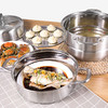 康巴赫蒸锅304不锈钢三层3层加厚蒸笼电磁炉家用锅具汤锅蒸馒头蒸格 商品缩略图3
