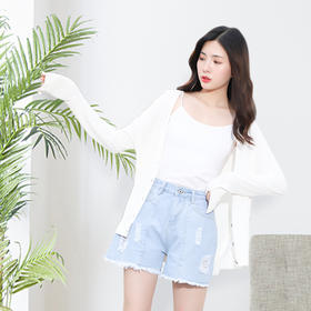 本来之选  夏季新品 短款空调衫 冰丝针织衫 长款外套