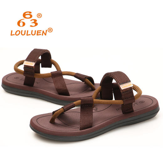 【服饰鞋包】魔术贴凉鞋户外情侣个性潮沙滩人字拖男凉拖 商品图2