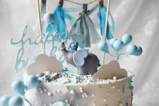 男孩款  蓝灰色系 气球小象 商品图2